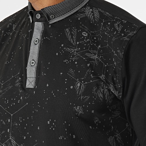 Polo Manches Longues Noir