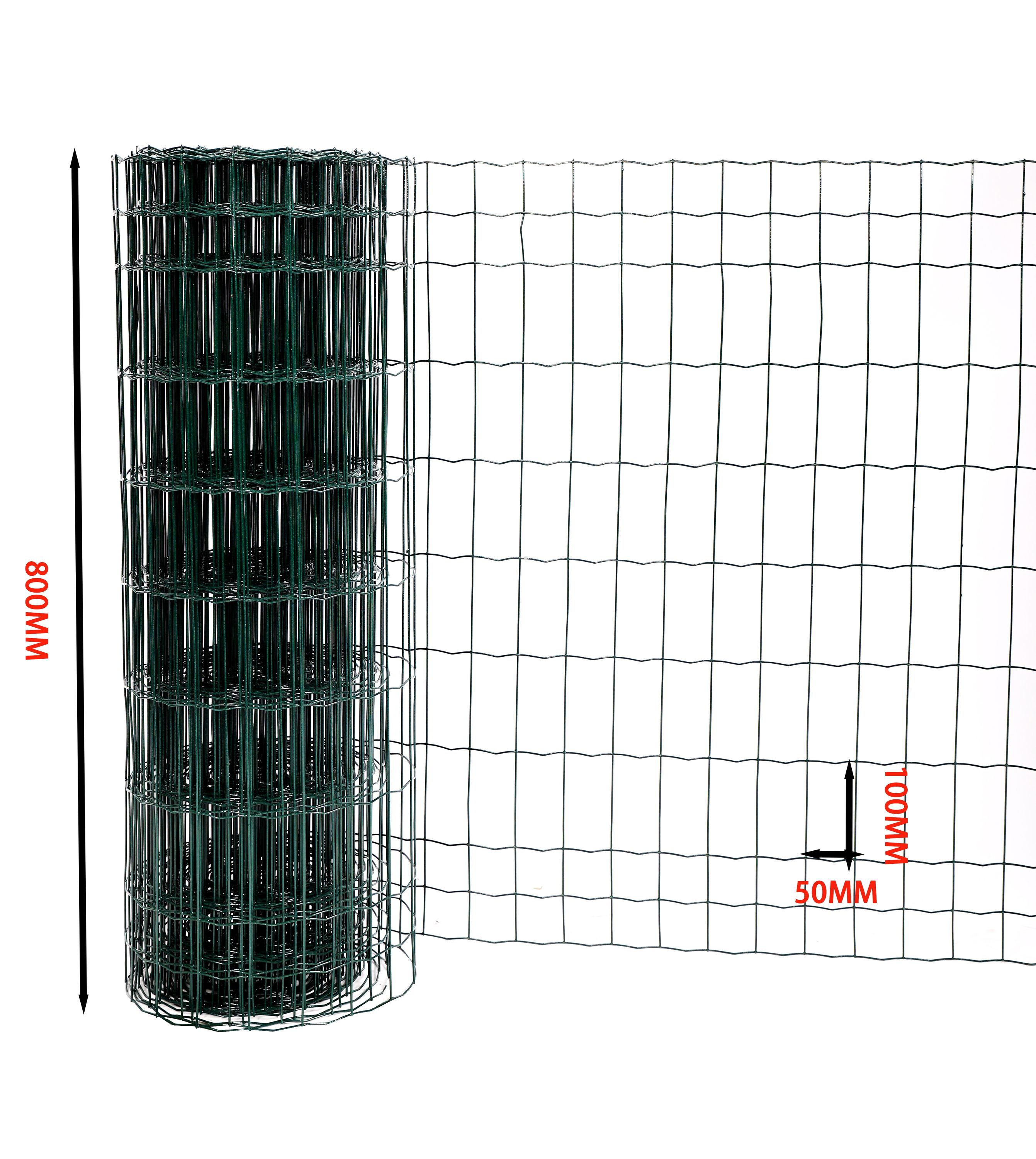 Gitterzaun 0.8 m x 25 m grün