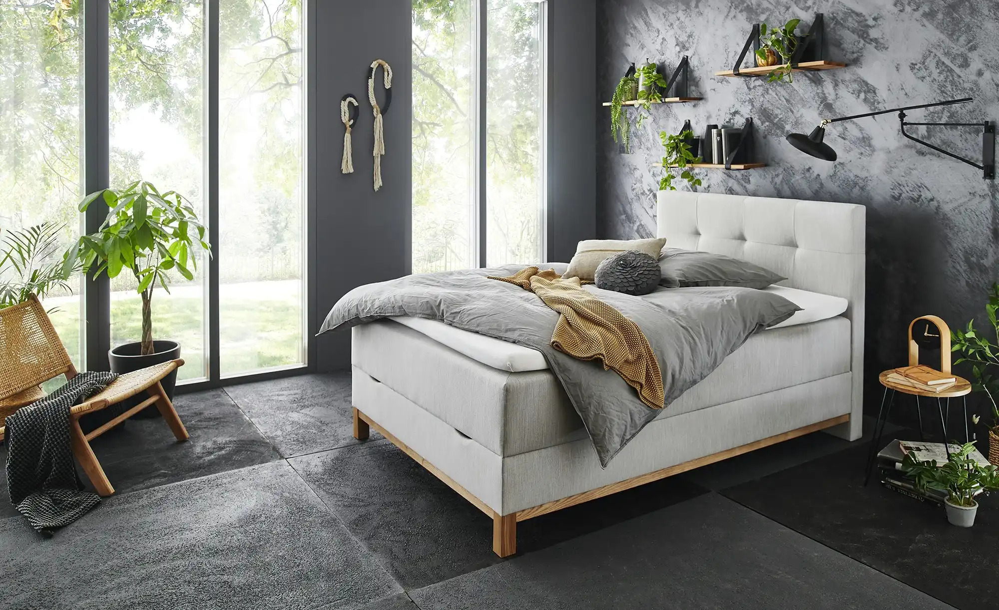 maison bleue Boxspringbett mit Bettkasten Mara