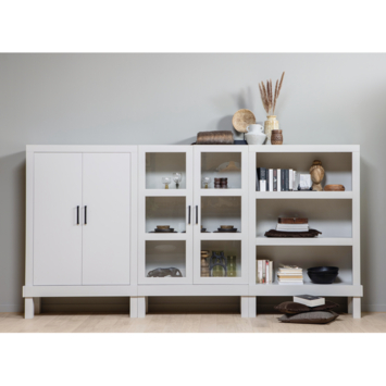 WOOOD wandkast Bonk mist grijs grenenhout 160 x 107 x 39 cm