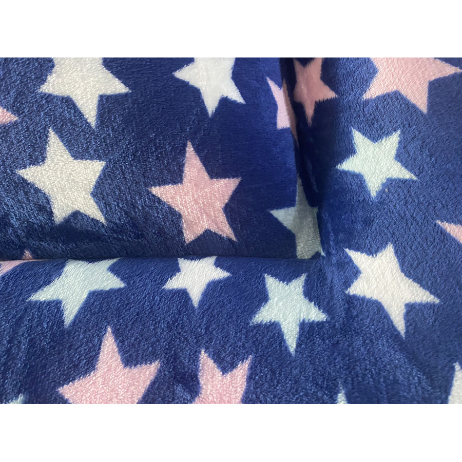 Cama para animais de estimação modelo A com pelúcia. Design de estrelas. 110 x 85 cm