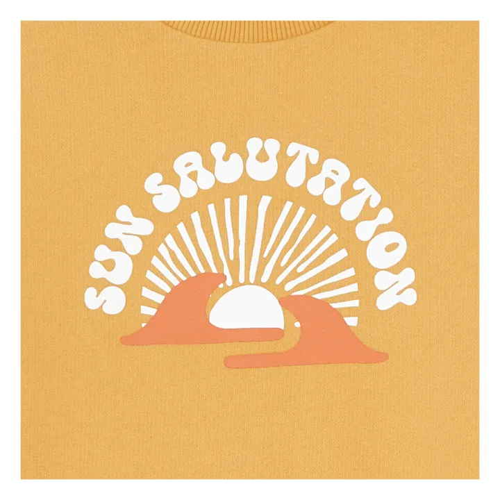 Hundred Pieces Sweat  Coton Bio  | Jaune tournesol
