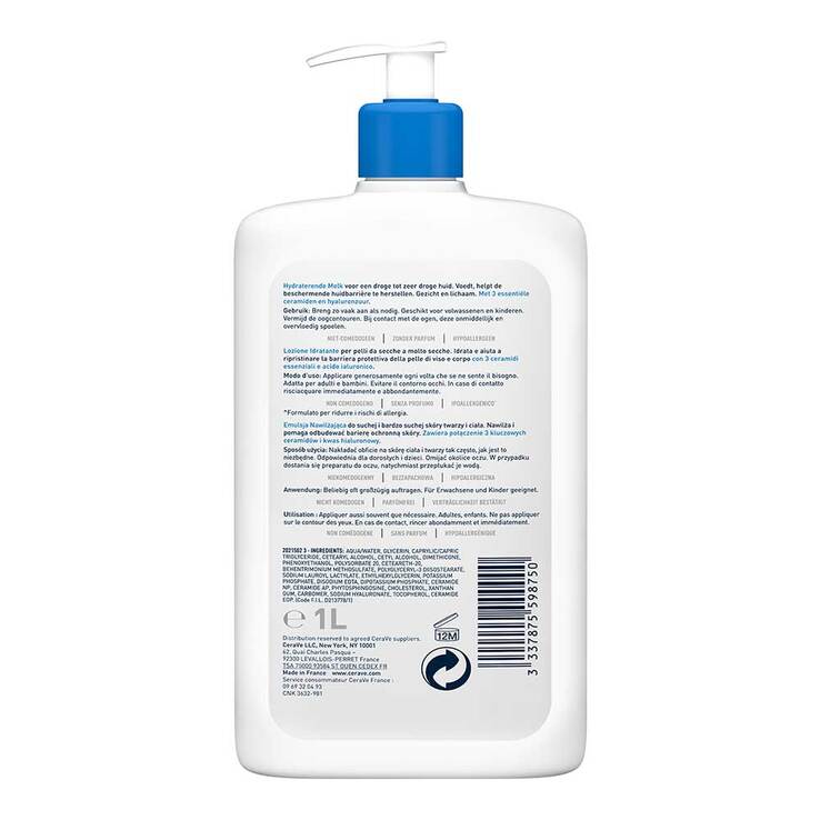 CeraVe Feuchtigkeitslotion, 1 l
