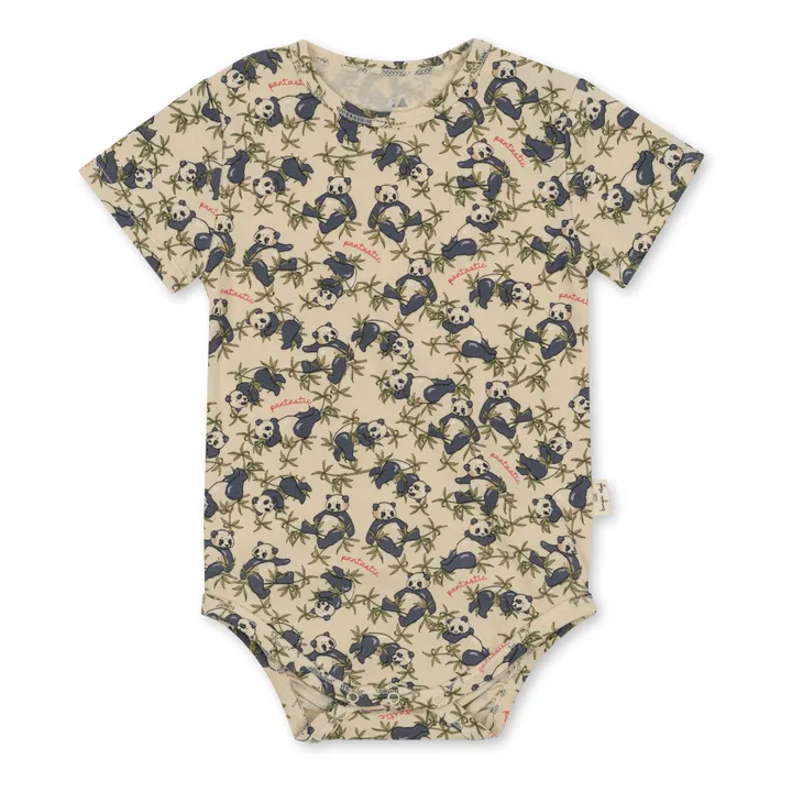 Konges Sløjd Body Manches Courtes Basic Coton Bio | Beige