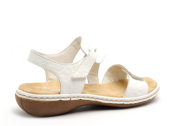Rieker nu pieds plats femme 659c7 blanc