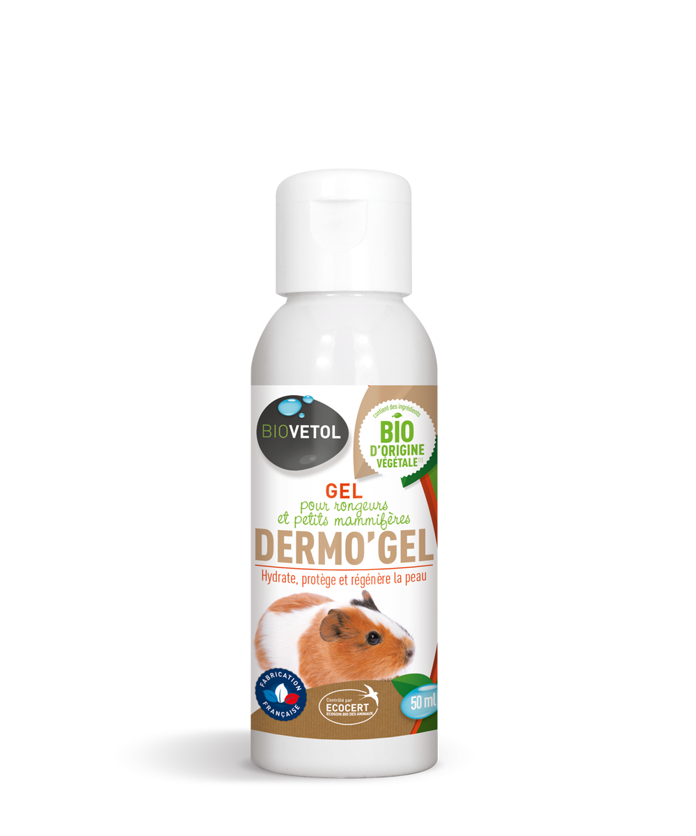 Dermo'gel rongeurs et petits mamifères - bio certifiée ecocert - 50ml