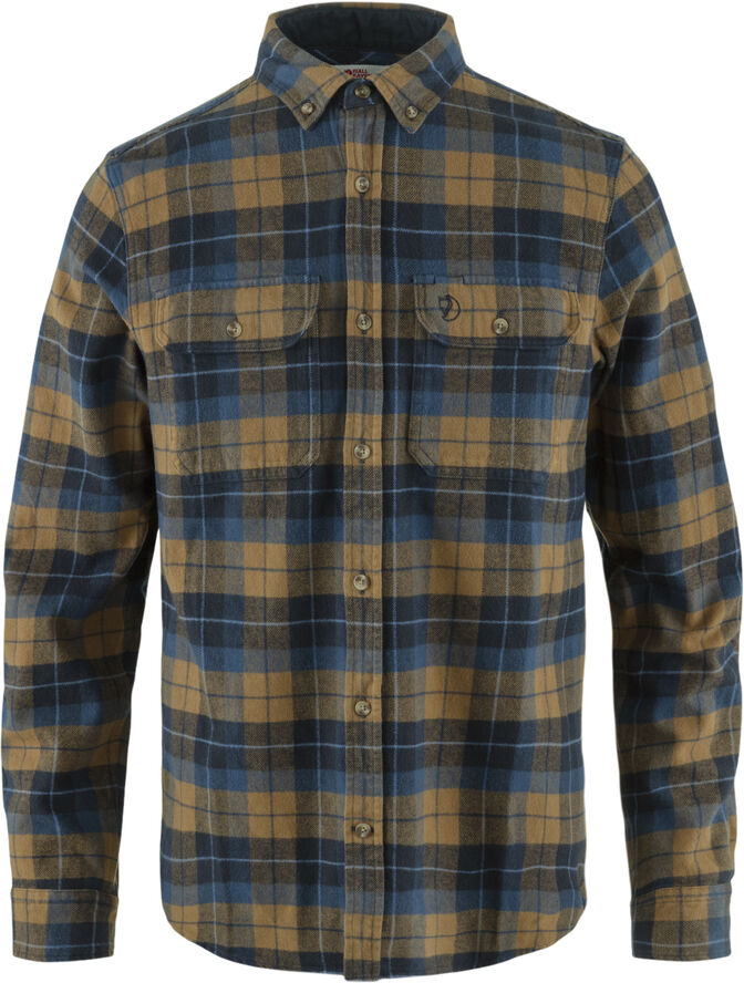 Fjällräven Singi Heavy Flannel Shirt M Chalk white-dark navy