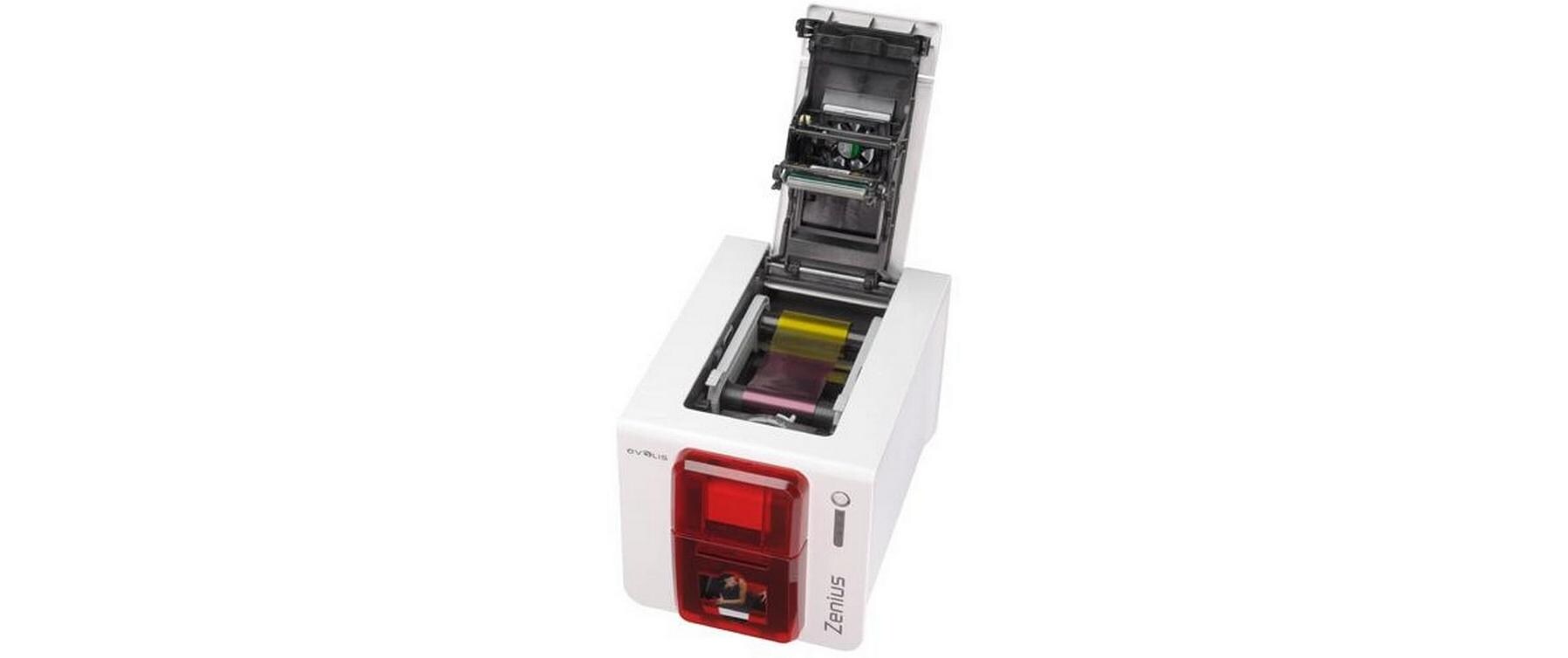 Kartendrucker Evolis Zenius red Expert USB + Ethernet<br>Kunststoffkartendrucker