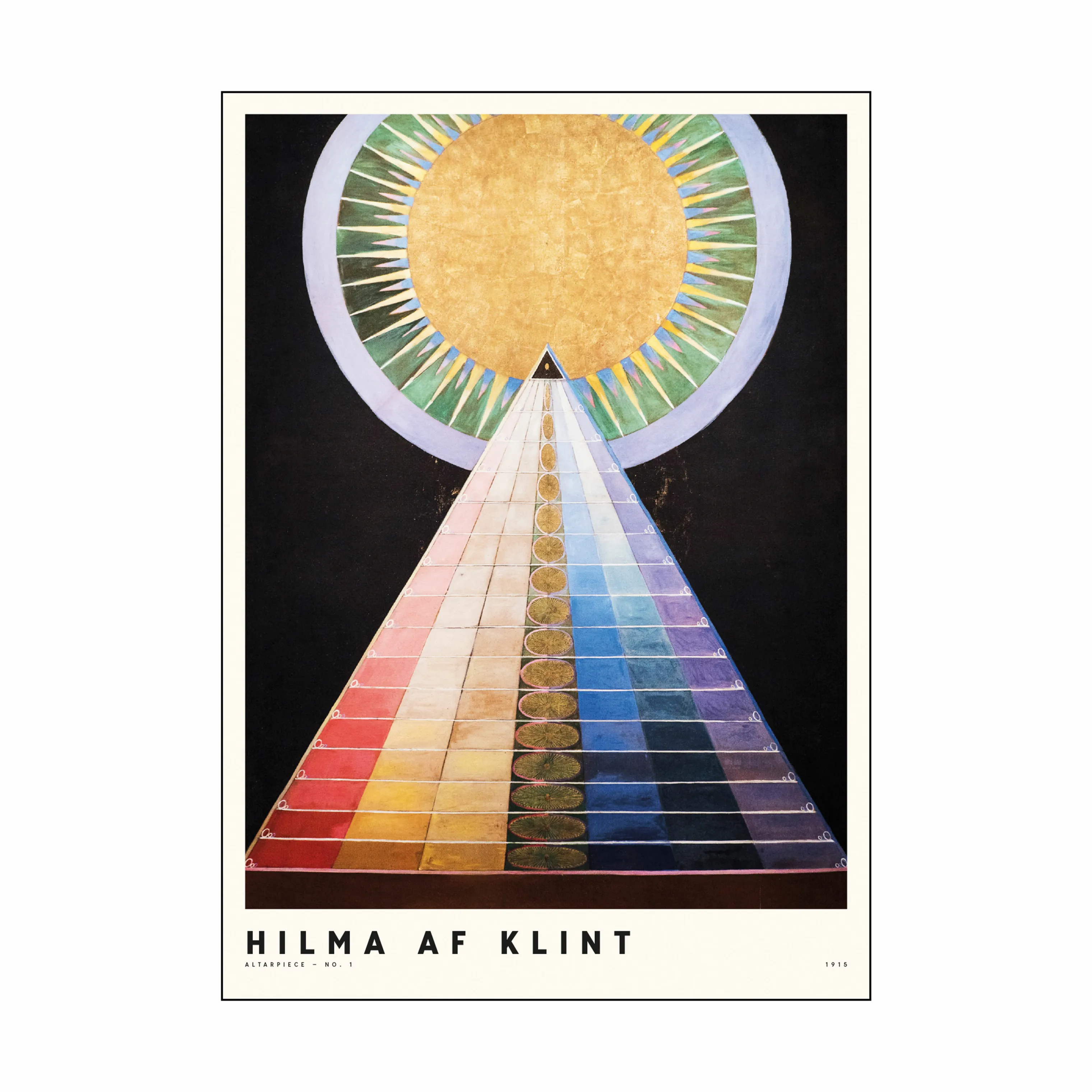 Poster&Frame Hilma af Klint Plakat - Altarpiece no. 01