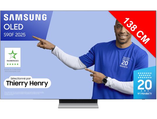 SAMSUNG - TV OLED 4K 138 cm TQ55S90F AI Smart TV 2025