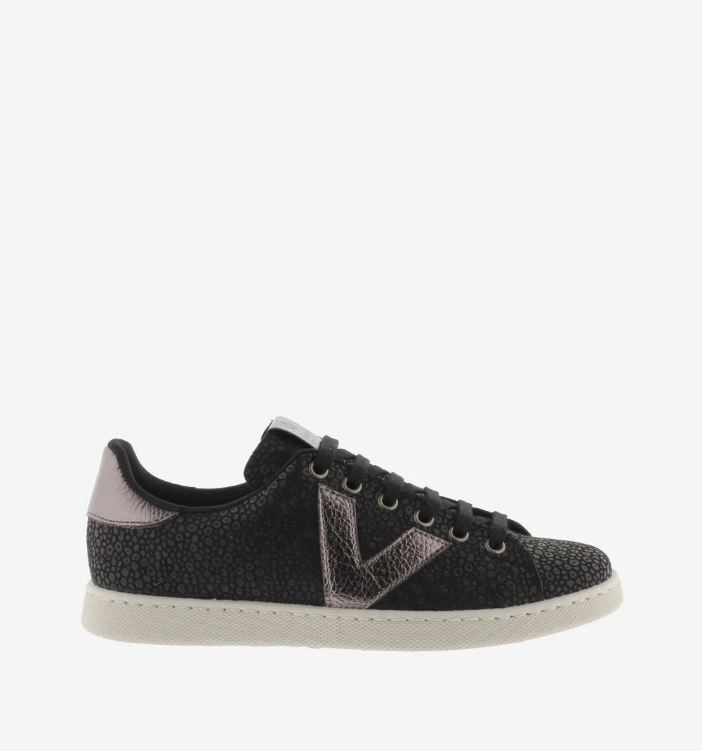 TENIS ANIMAL PRINT Baskets pour femmes à imprimé animalier NEGRO