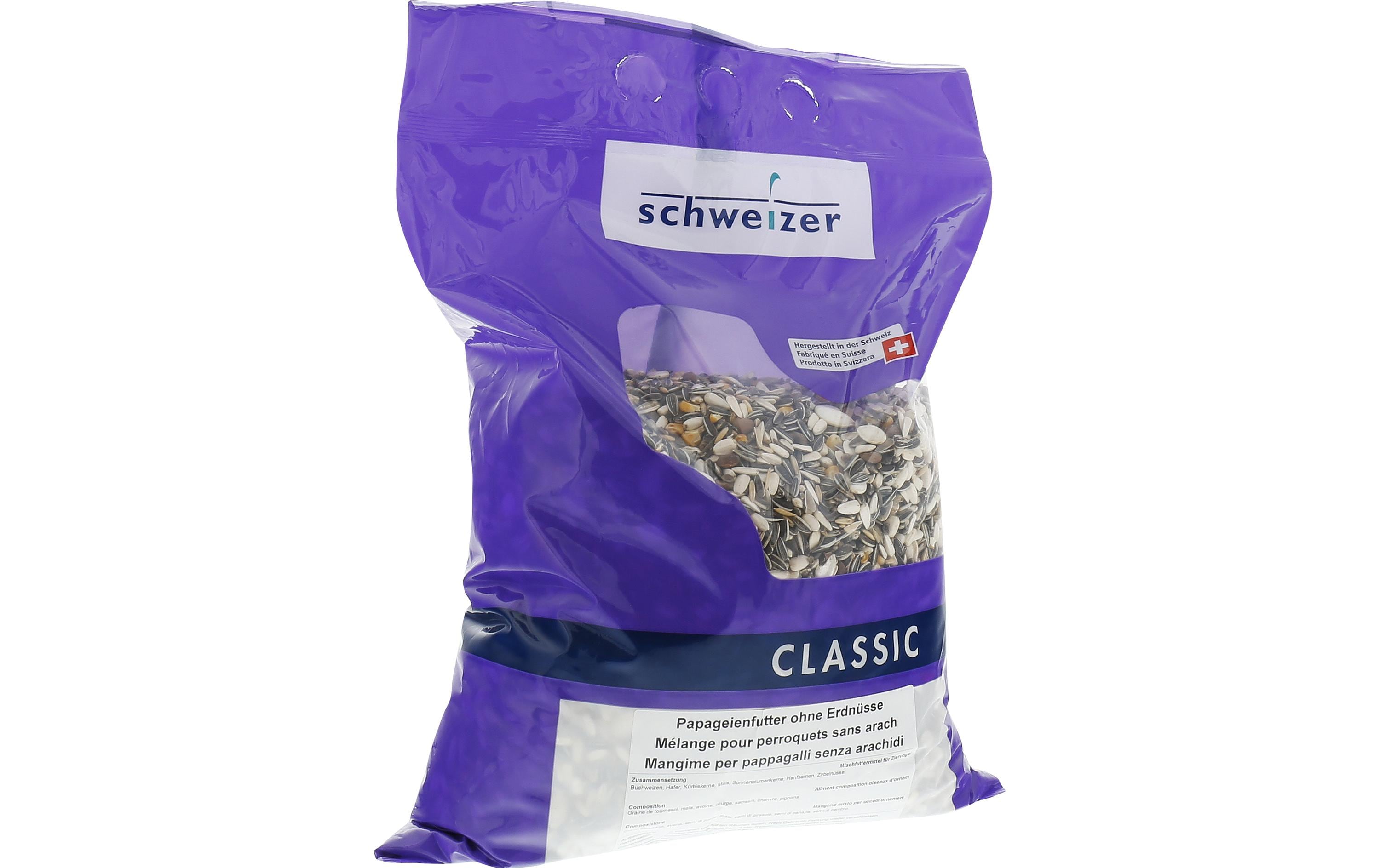 Ziervogelfutter Papageienfutter ohne Erdnüsse, 4 kgHauptfutter für Papageien