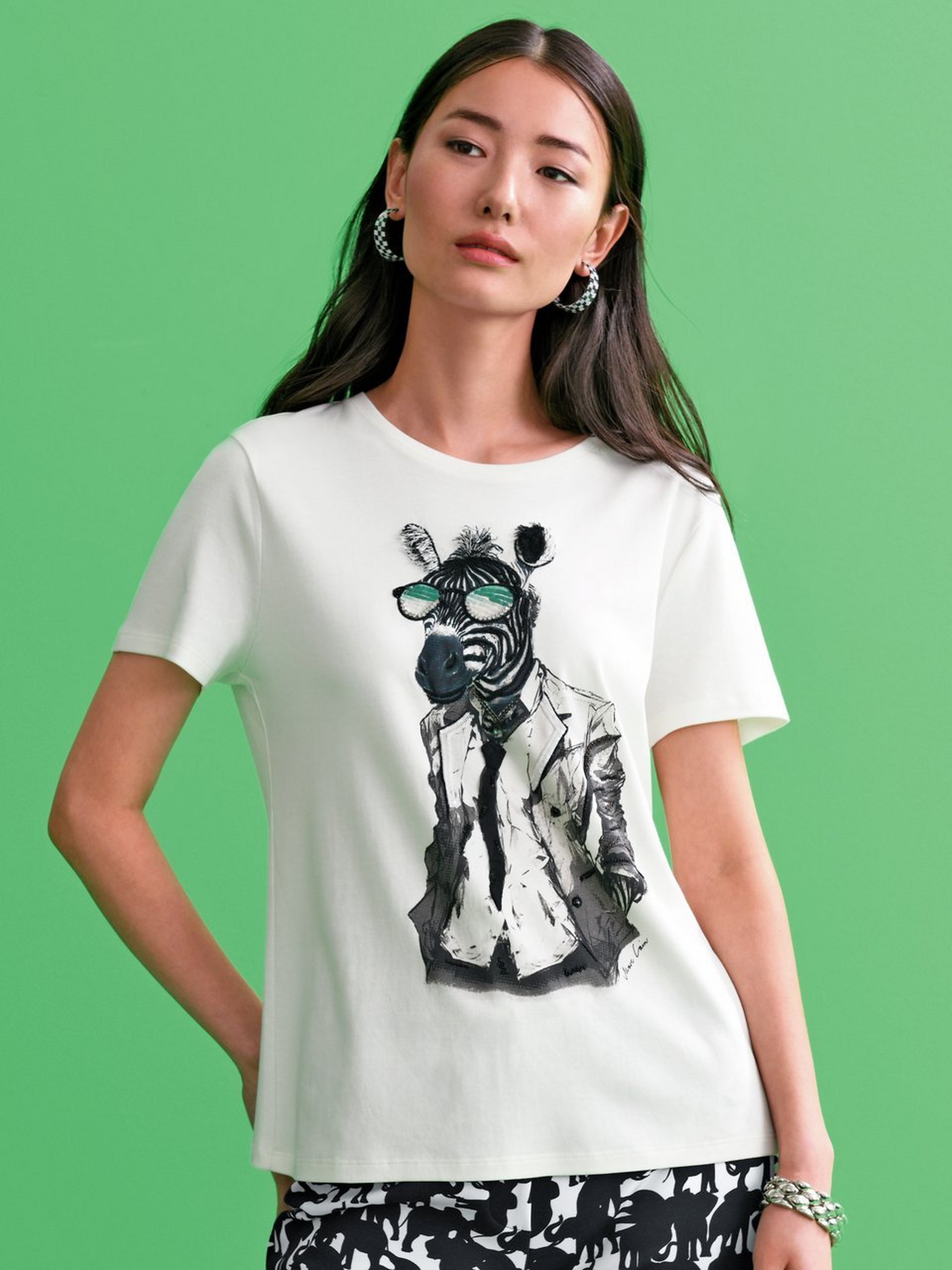Rundhals-Shirt