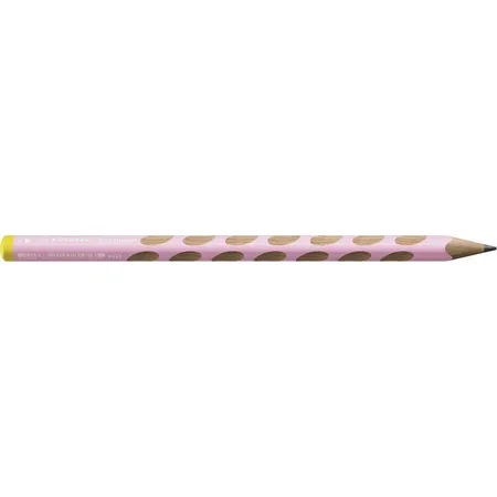 Ergonomischer Dreikant-Bleistift für Linkshänder - STABILO EASYgraph in pastellpink- 6er Pack - Härtegrad HB