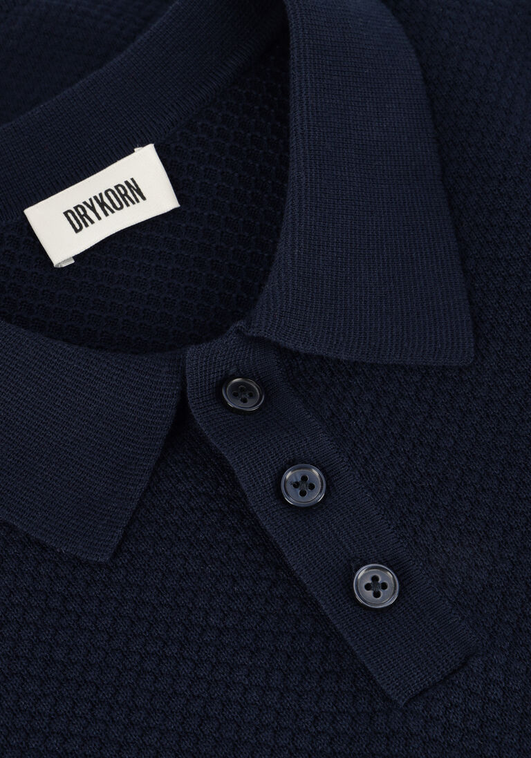 donkerblauwe drykorn polo triton 420187