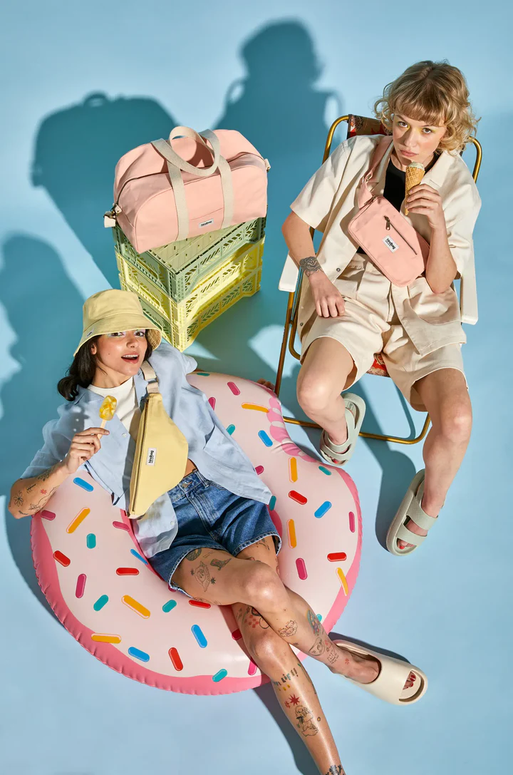 Sac banane Olivia Citron Givré