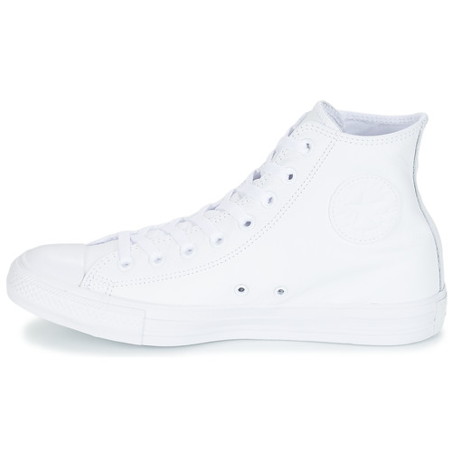 Converse - CHUCK TAYLOR ALL STAR LEATHER HI - Blanc