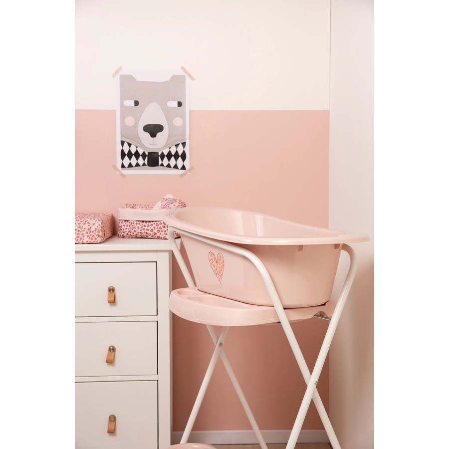 bébé-jou® Baby Badewanne Click Leopard Pink