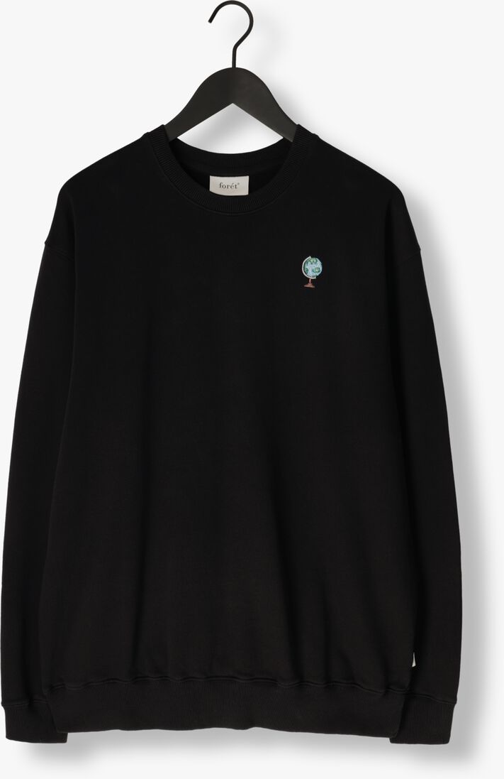 zwarte forét sweater globus sweatshirt