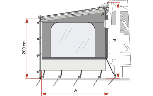 Fiamma Side W Caravanstore XL Seitenwand