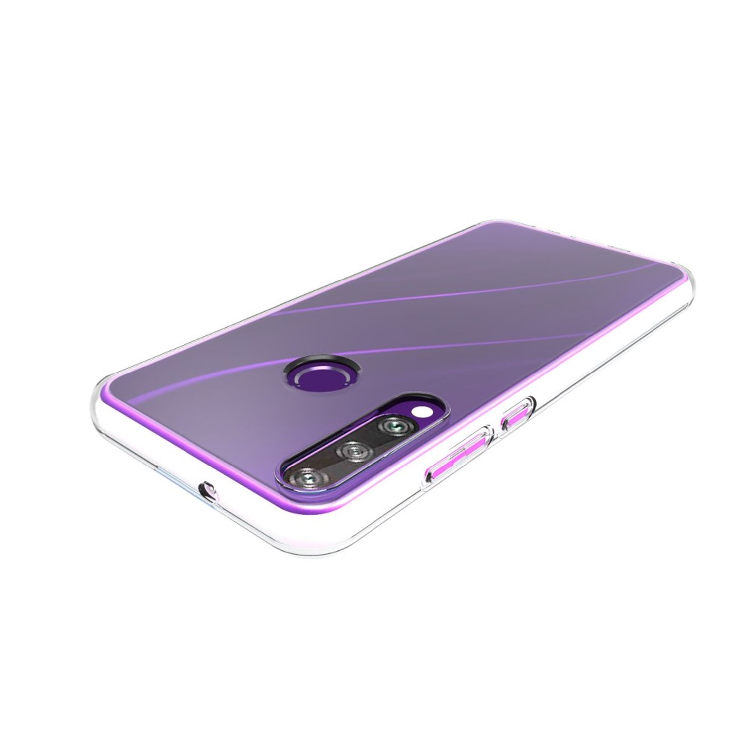 Huawei Y6p durchsichtige Handyhülle Schutzcase Cover Etui Bumper Transparent Neu