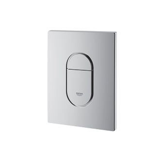 Grohe Arena Cosmopolitan WC bedieningsplaat DF verticaal 156x197mm chroom