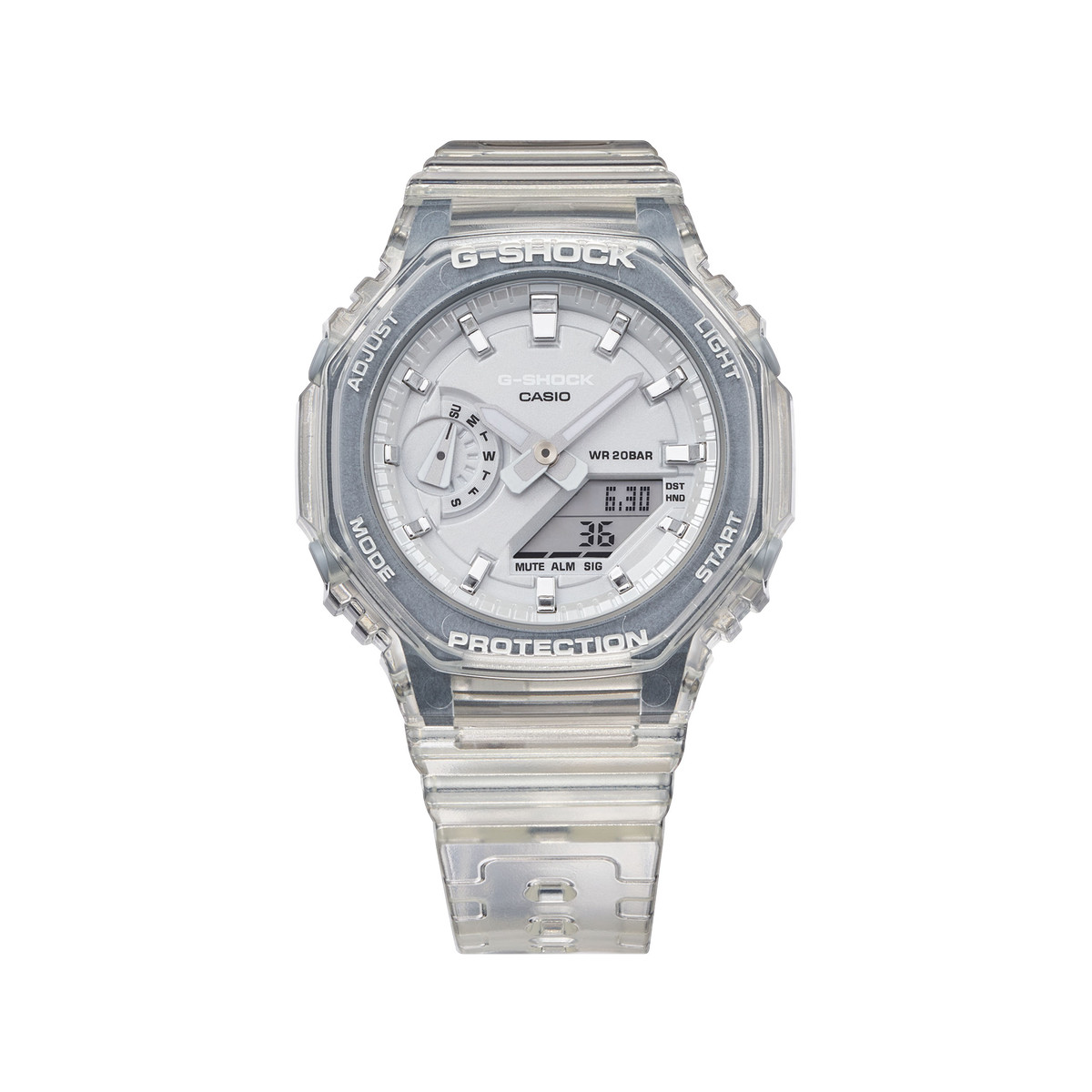 Montre G-SHOCK femme bracelet résine blanc