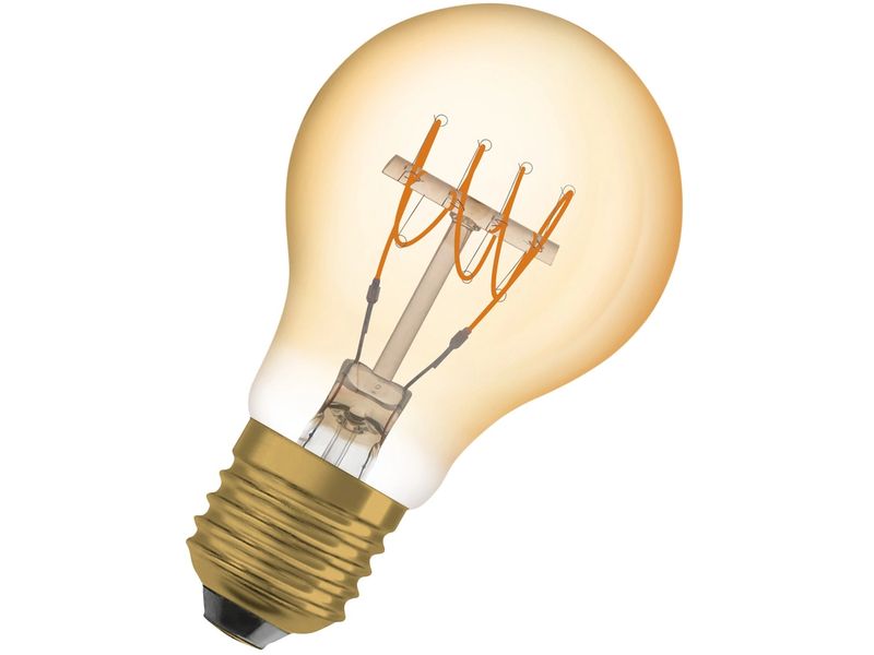 OSRAM Lampe Vintage 1906 Classic A, 4.8W, E27, Warmweiss Dimmbare LED-Lampen, Vintage-Edition
