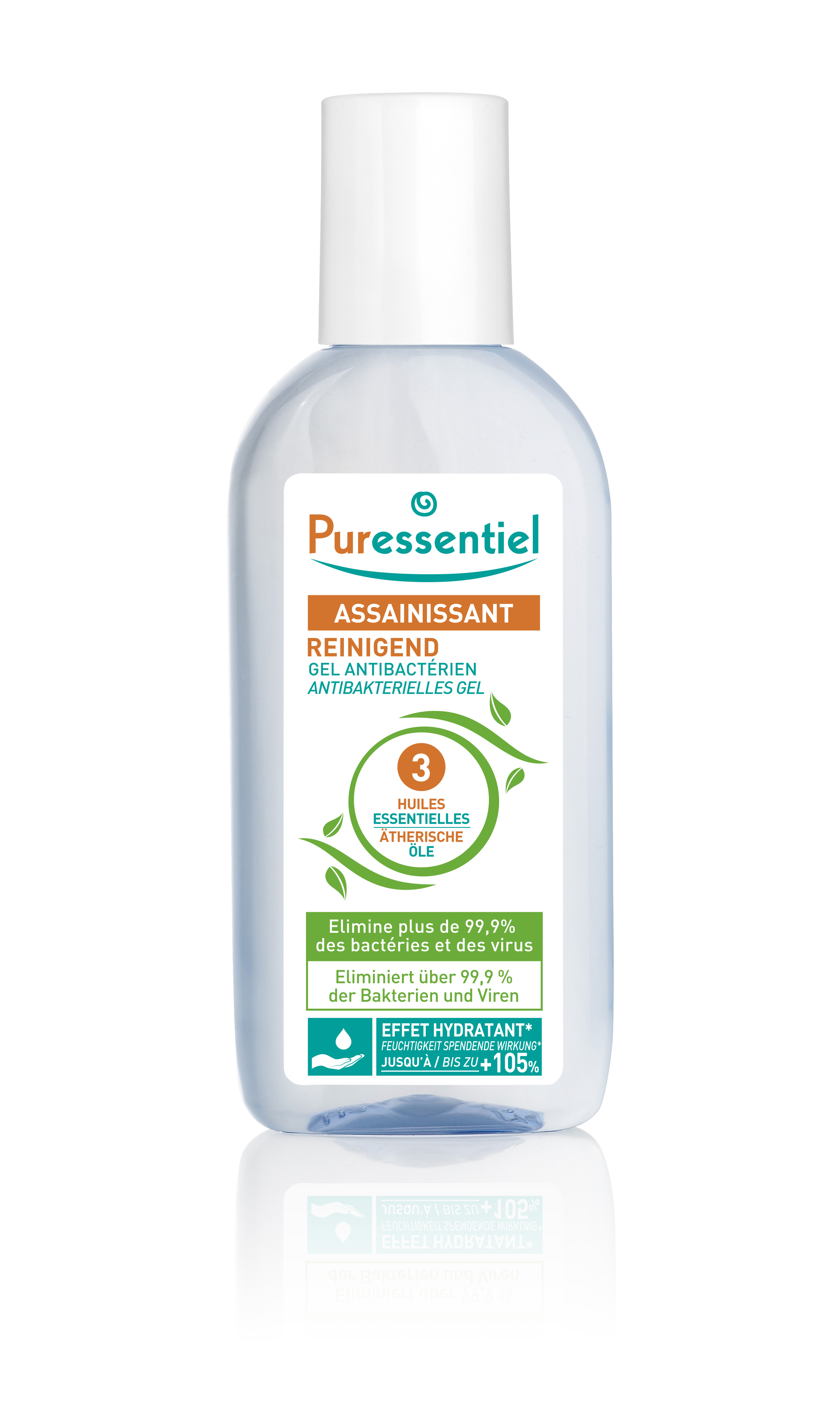 Puressentiel Gel reinigend antibakteriell Gel mit 3 ätherischen Ölen Fl 80 ml