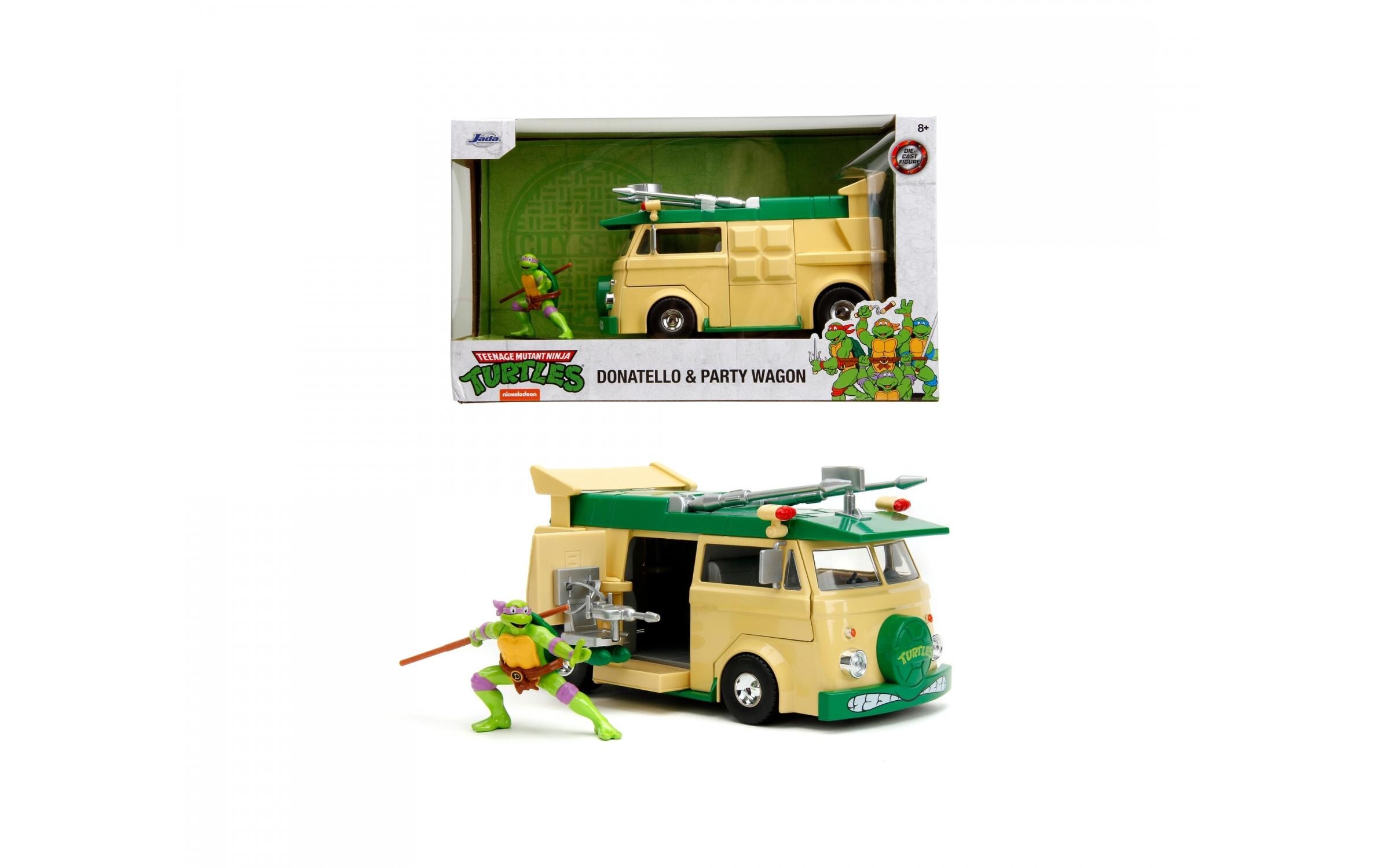 Ninja Turtles Party Wagon 1:24Teenage Mutant Ninja Turtles Party-Van mit Donatello Figur