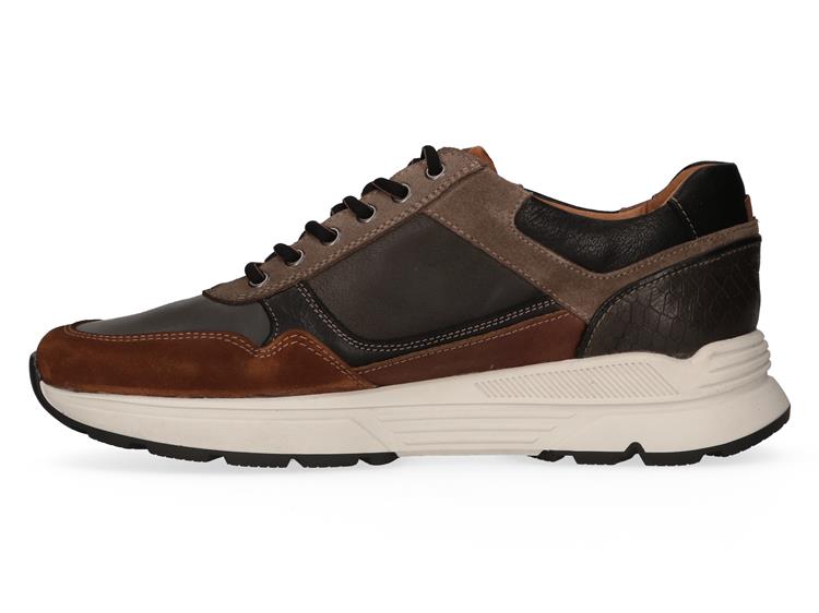 Australian Footwear Connery Leather Grey Cognac Taupe