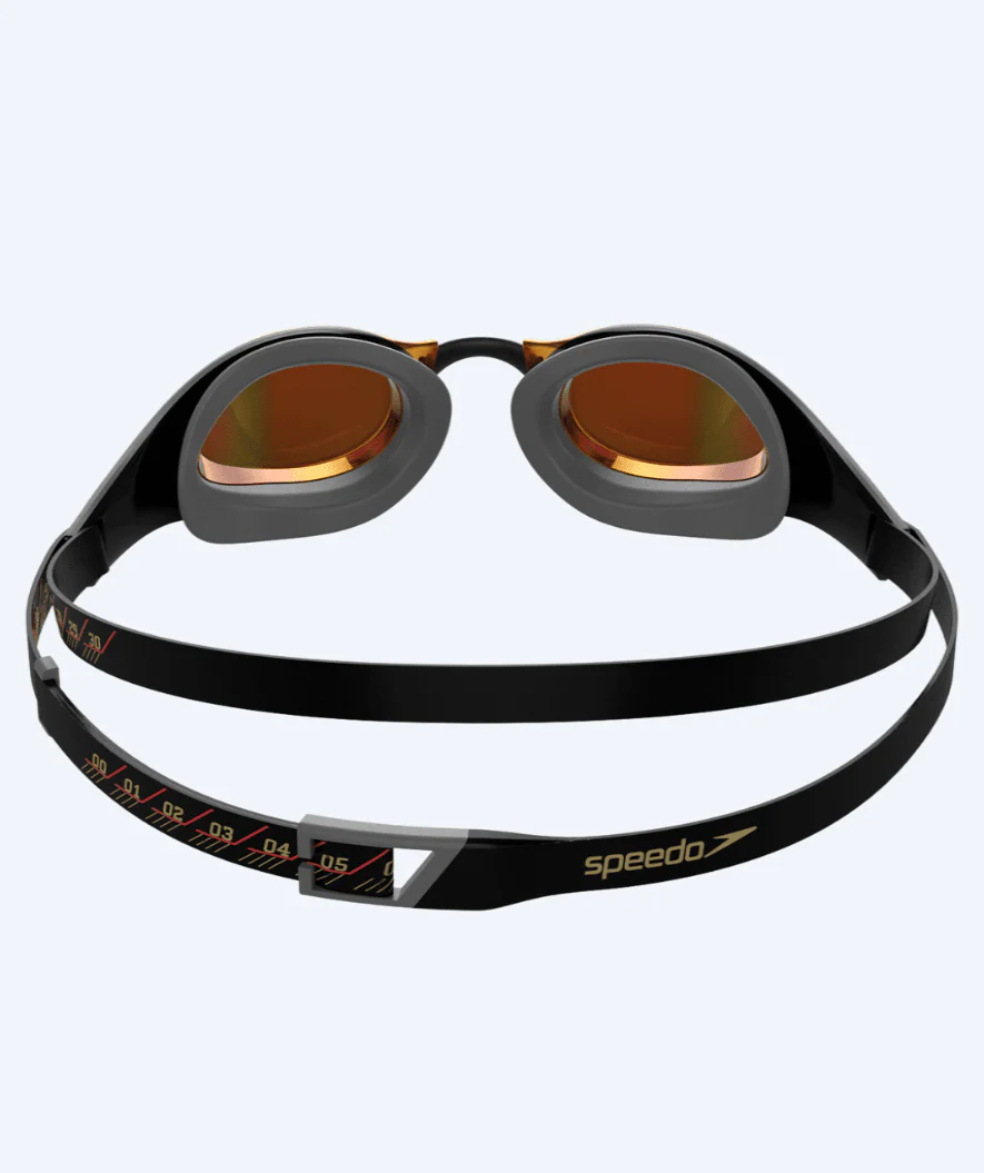 Speedo Elite svømmebriller - Fastskin Pure Focus - Sort/rød