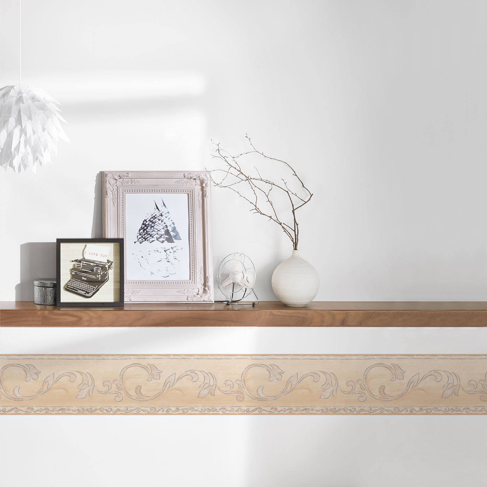 Vinyl-Borte ONLY BORDERS 10 - beige-grau - 5 Meter