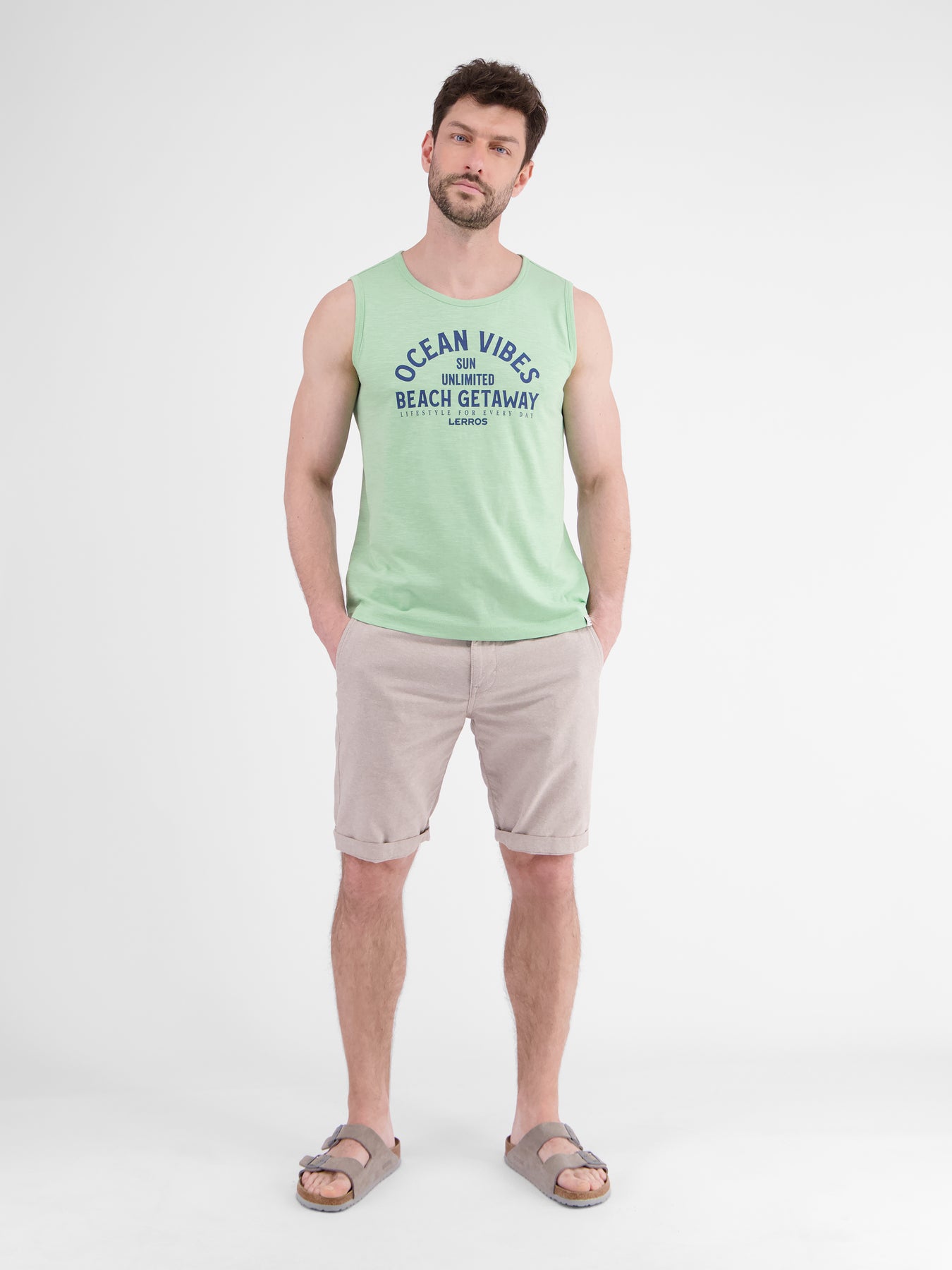Herren Tanktop mit Brustprint