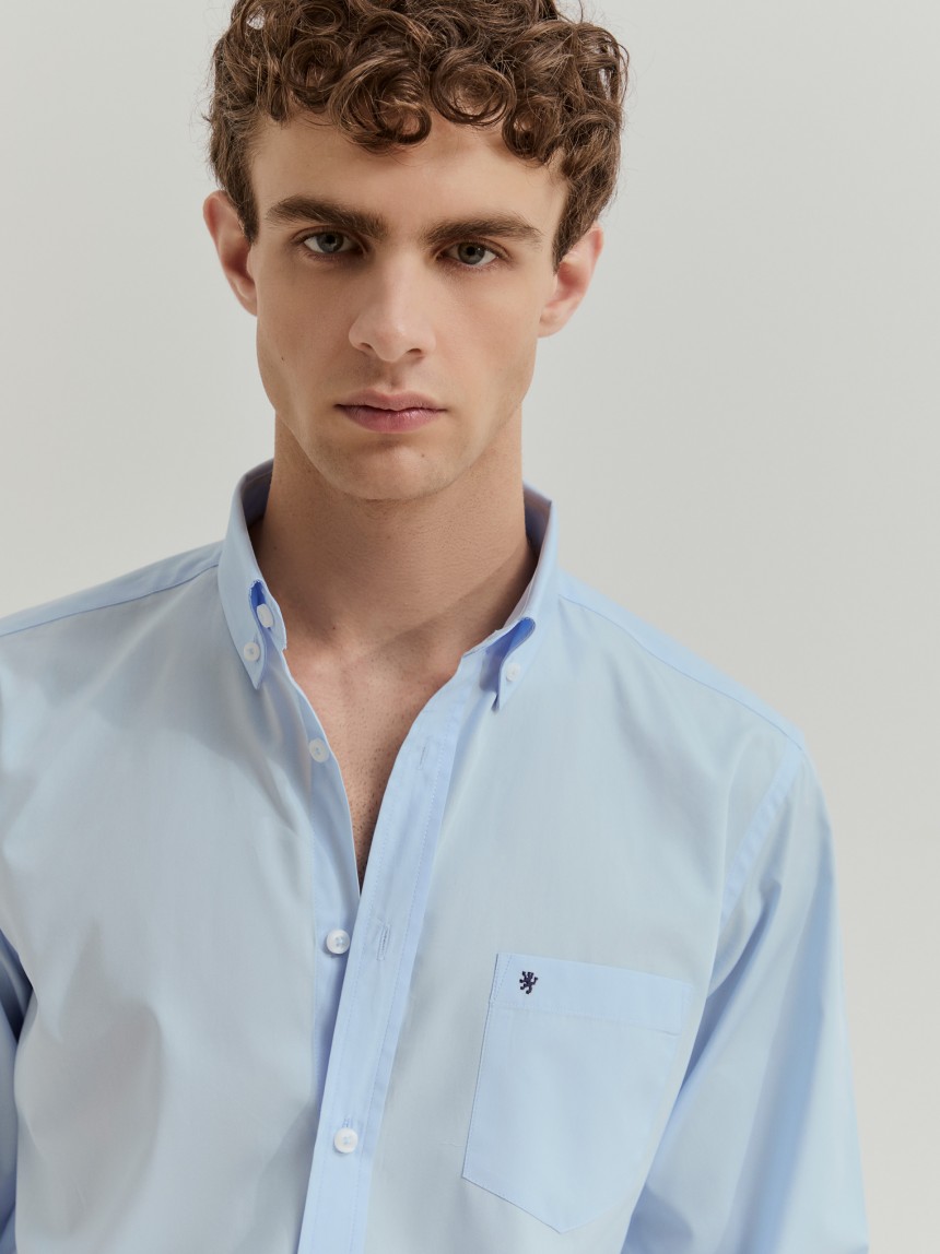 Camisa regular fit de algodão