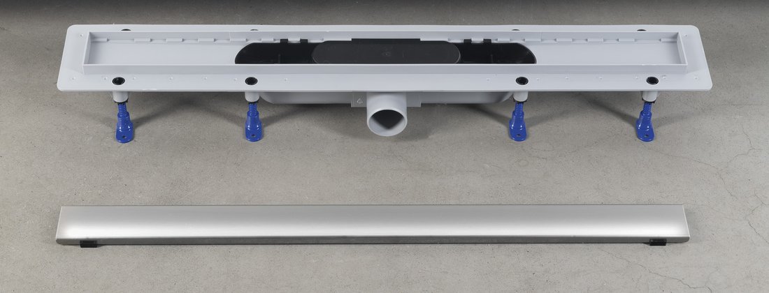 Sapho Flise tegelinzet douchegoot 90cm RVS