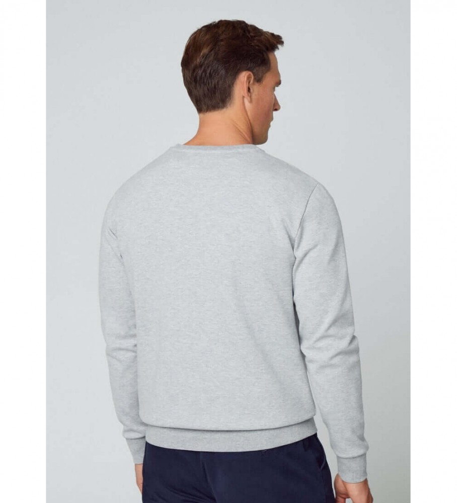Moletom Hackett Double Knit Cinza
