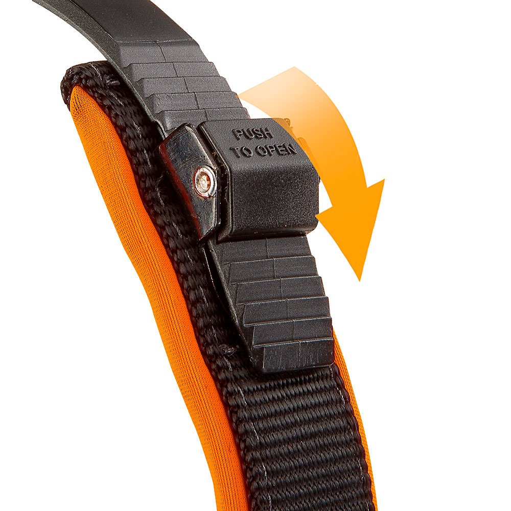 Collier ergonomique pour chiens ergofluo c15/33 avec rembourrage et fermeture à micro-régulation