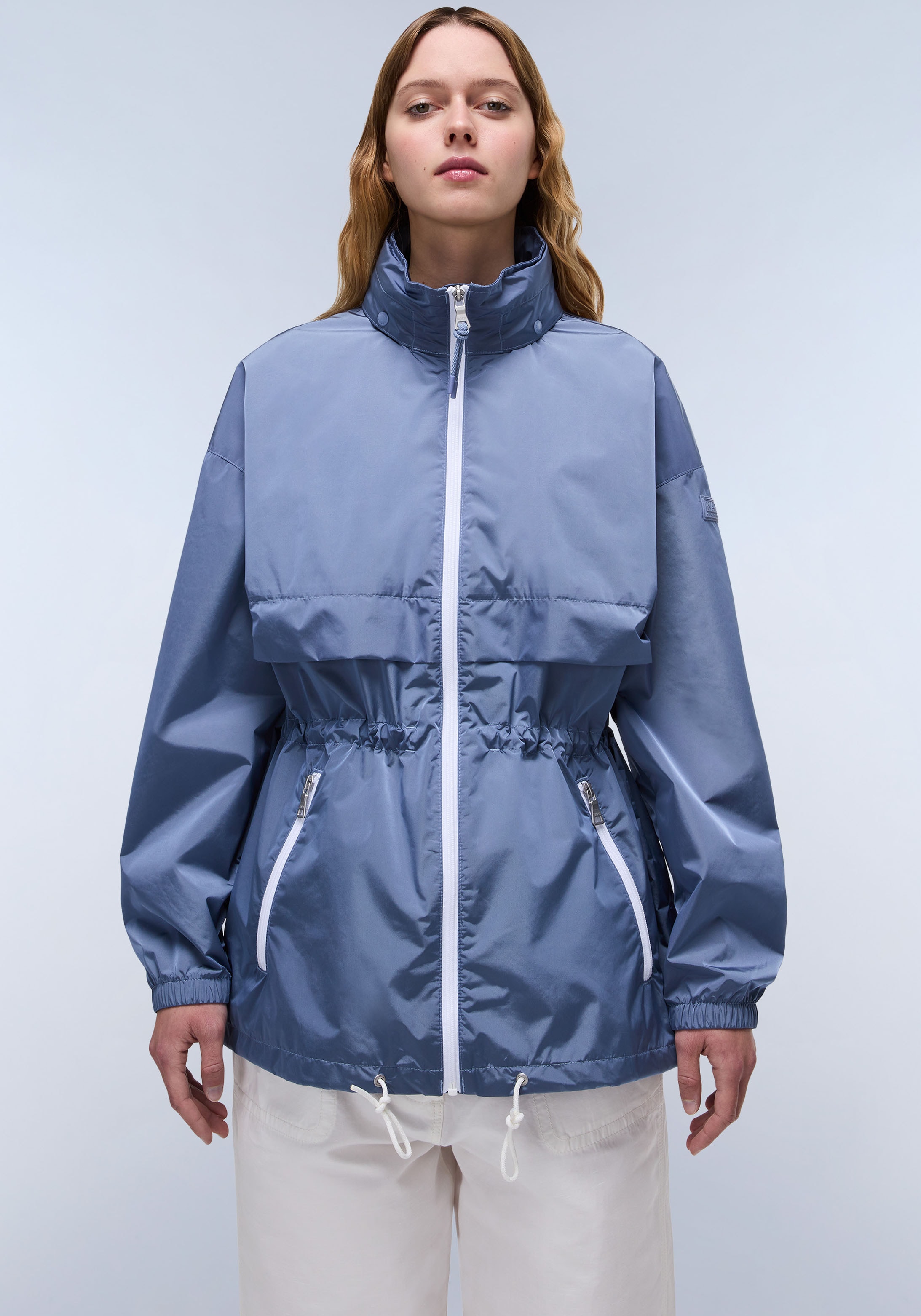 Napapijri Windbreaker »A-ERA W TROPOSPHERE B2S« mit Kapuze Mit Rundhalsausschnitt mit Stehkragen