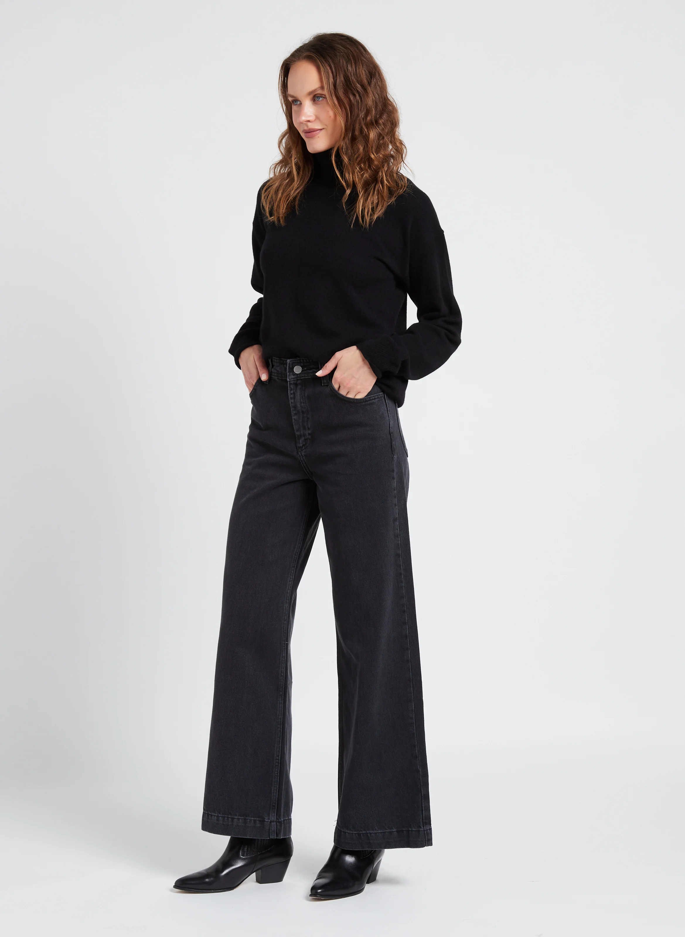 Jean baggy en coton | Noir