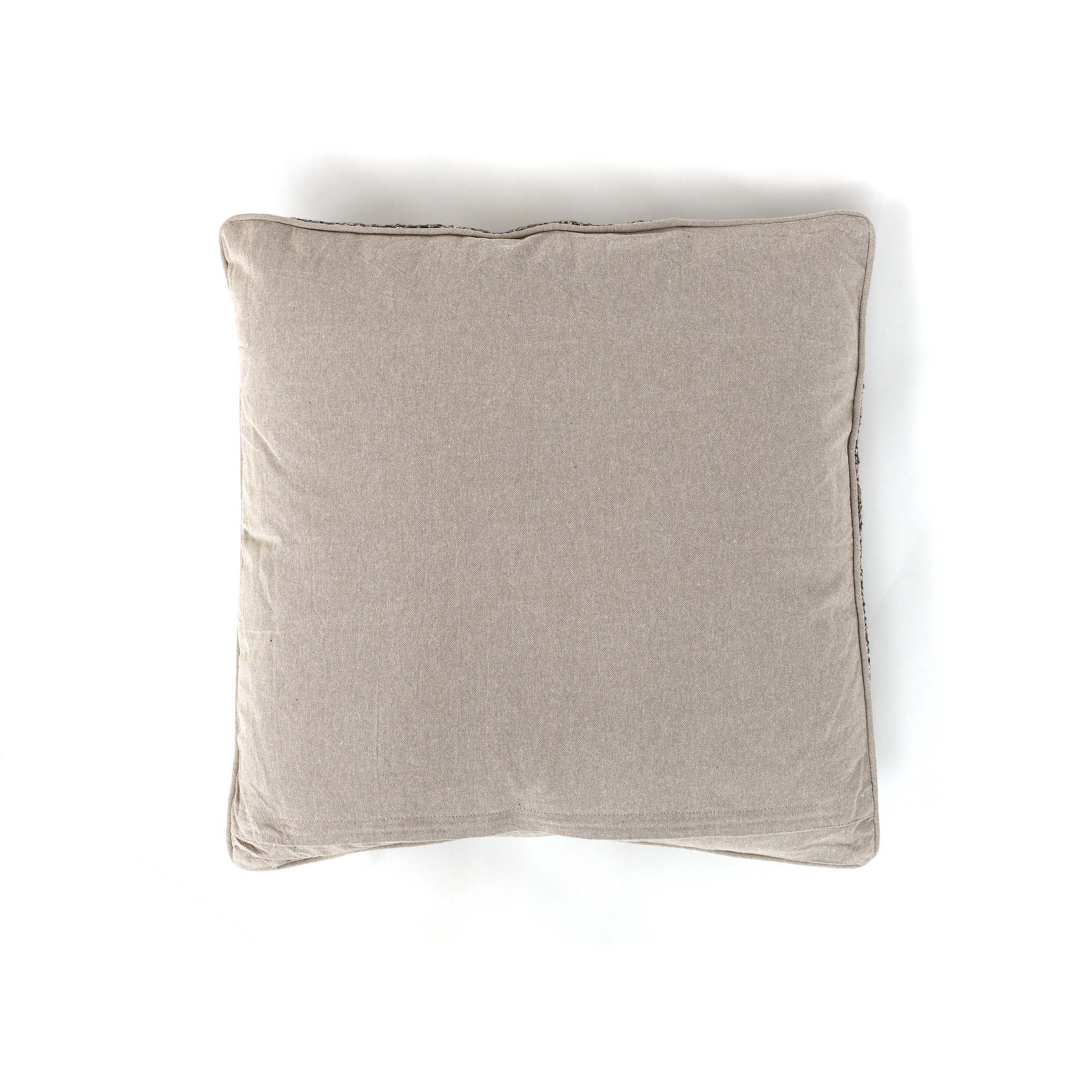 Kissen 'Chocho' blau-braun, aus Baumwolle, B 60 cm, H 60 cm von fischer's lagerhaus
