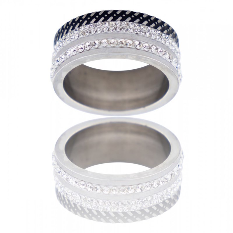 Superbe Bague Femme Ornée Zirconium THUJA