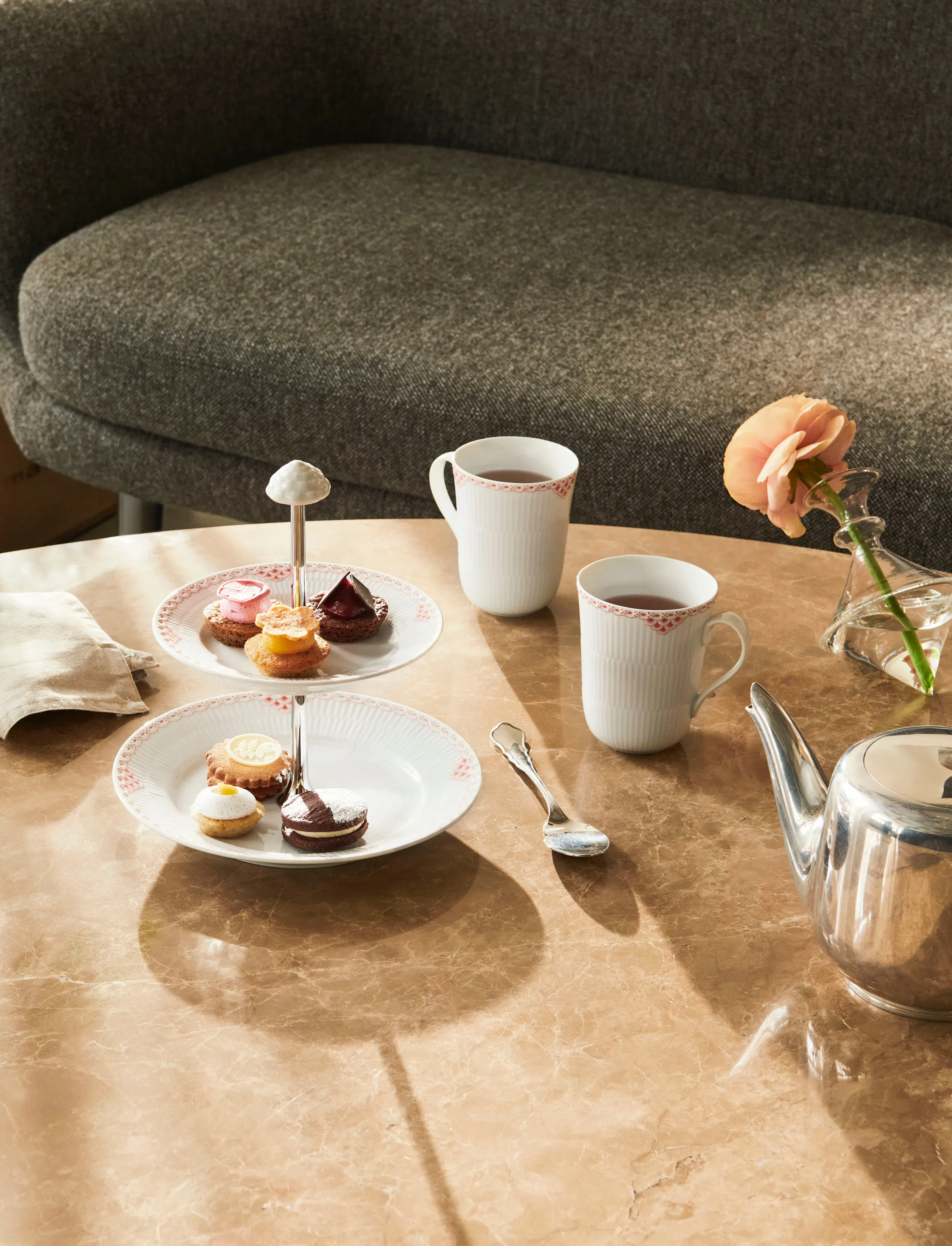 Royal Copenhagen Koral Riflet Blonde Étagère