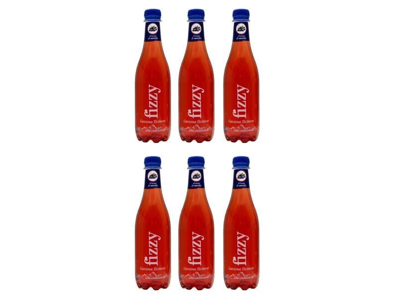 Fizzy Soft-Drinks Mirtillo 6 x 0.46 l Kohlensäurehaltiges Erfrischungsgetränk aus dem Tessin