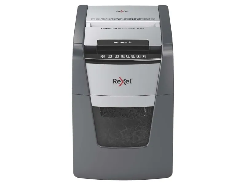 Makulator Rexel Optimum AutoFeed  100X krydsmakulering 4x28 mm (P-4)
