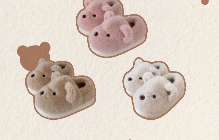 Honkizz - Pluchen Beertjes Pantoffels
