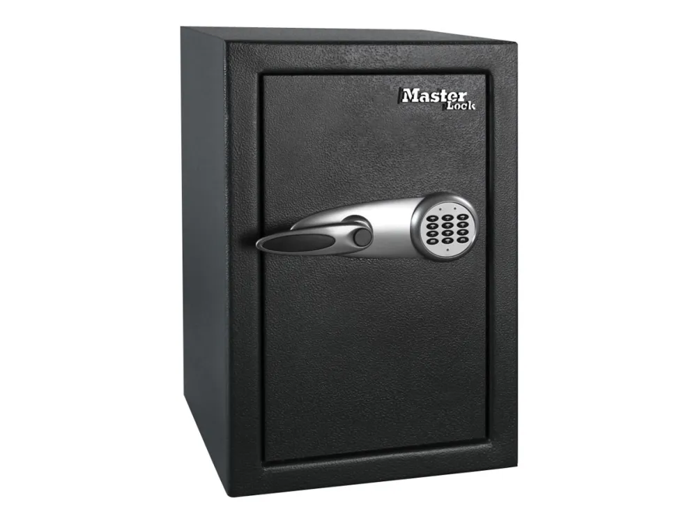 MASTER LOCK Stort digitalt sikkerhedsskab - fritstående - sort - kode - elektronisk - nøgle - 61,7 l - stål - 2 hylder (T6-331ML)