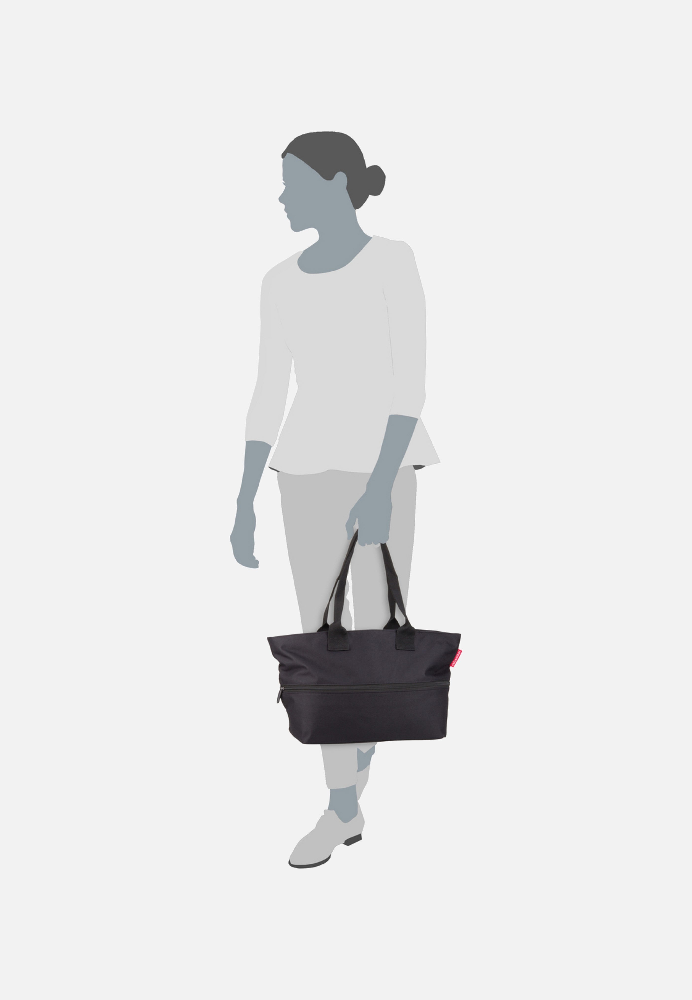 shopper e1 Schwarz - Einkaufstasche