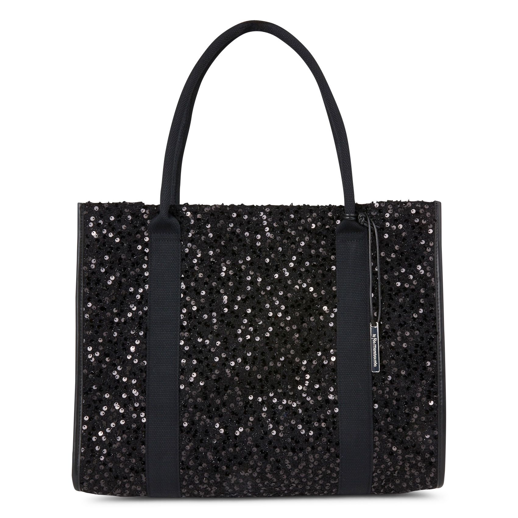 Sac cabas à sequins | Noir