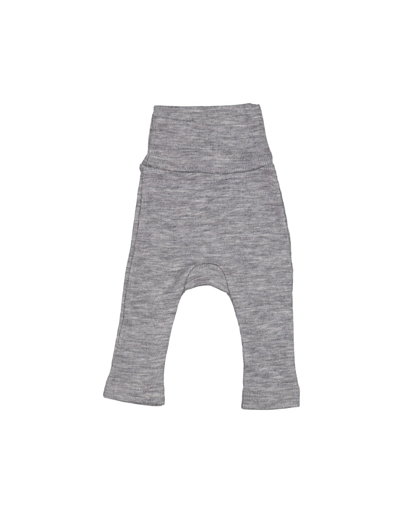 Piva, Uld Rib Bukser - Grey Melange